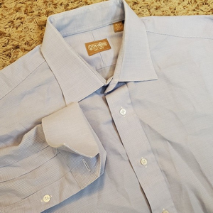 Gitman Bros‎ Long Sleeve Button Down Light Blue Size 16.5-33